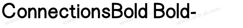 ConnectionsBold Bold字体转换